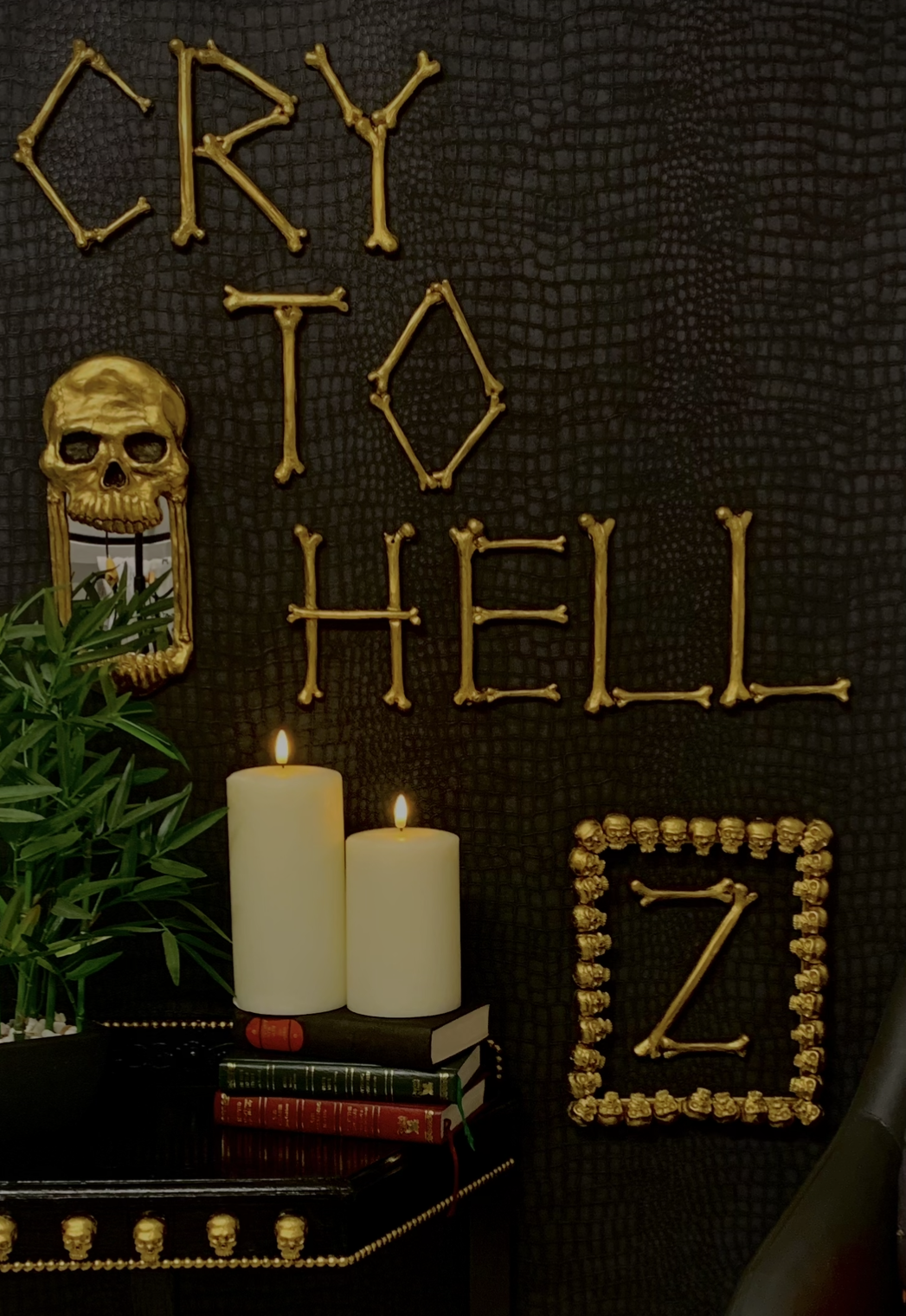 Bone Wall Letters