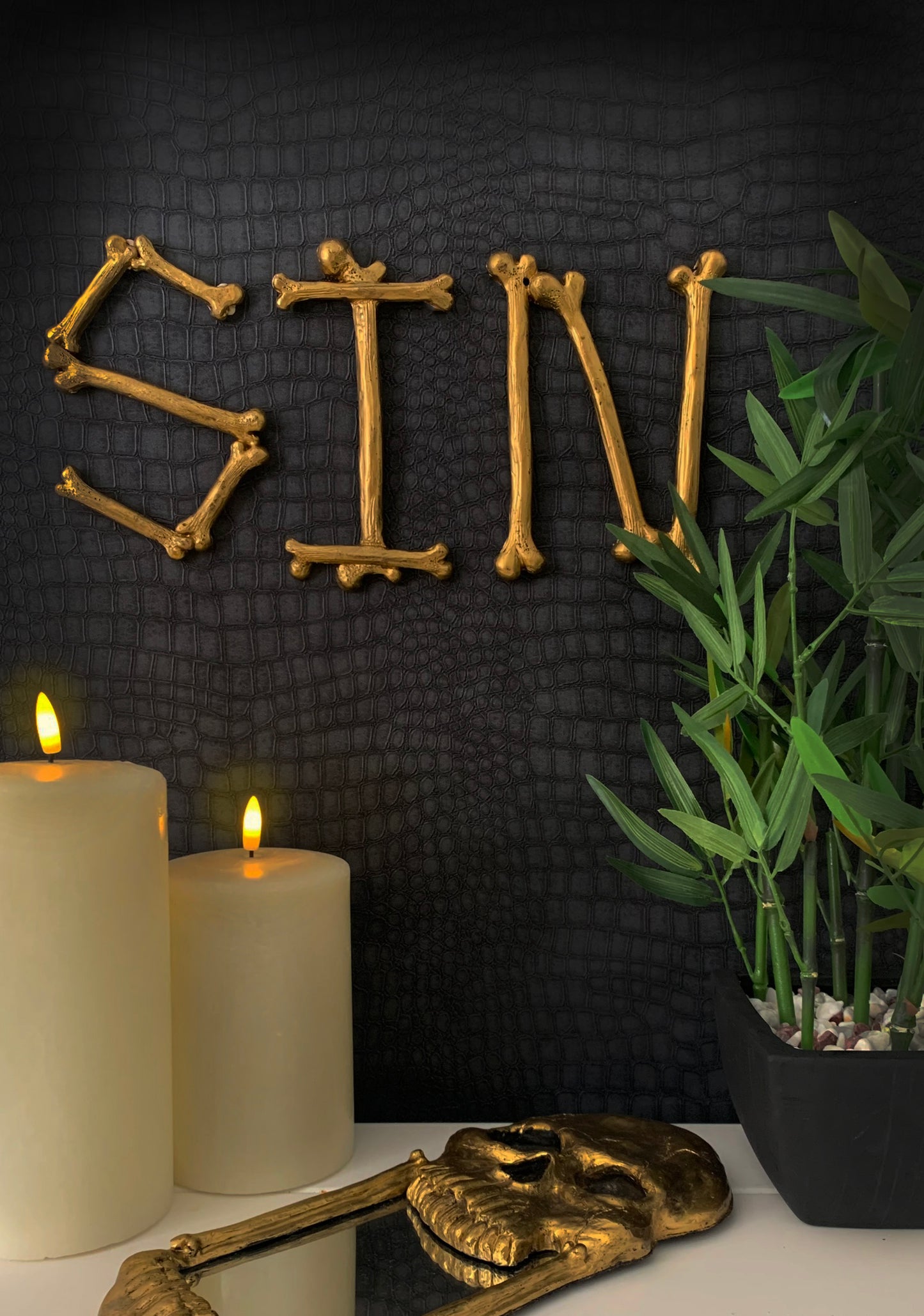 Bone Wall Letters
