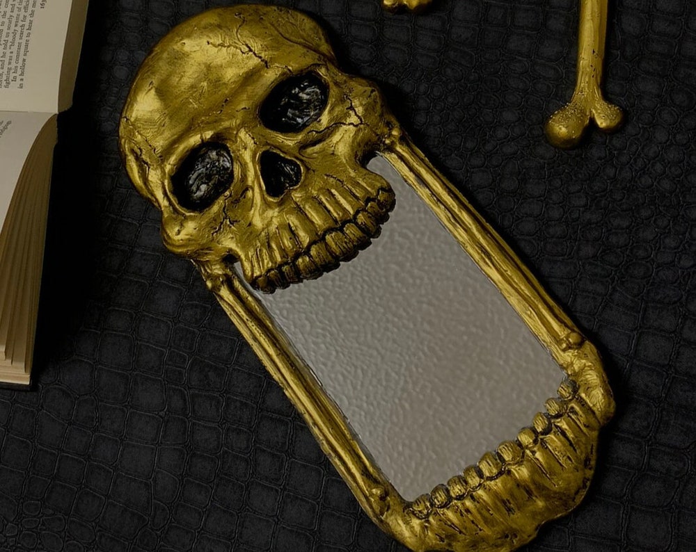 Gothic Skull Mirror