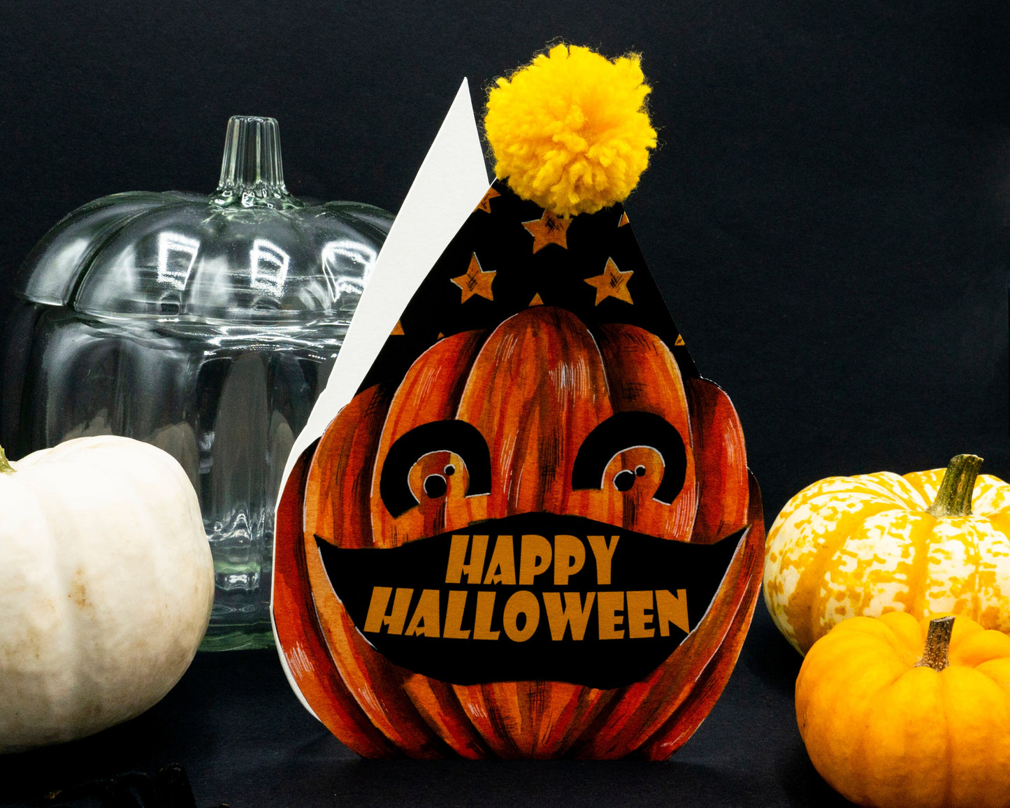 Happy Halloween Pumpkin Patch Party Card