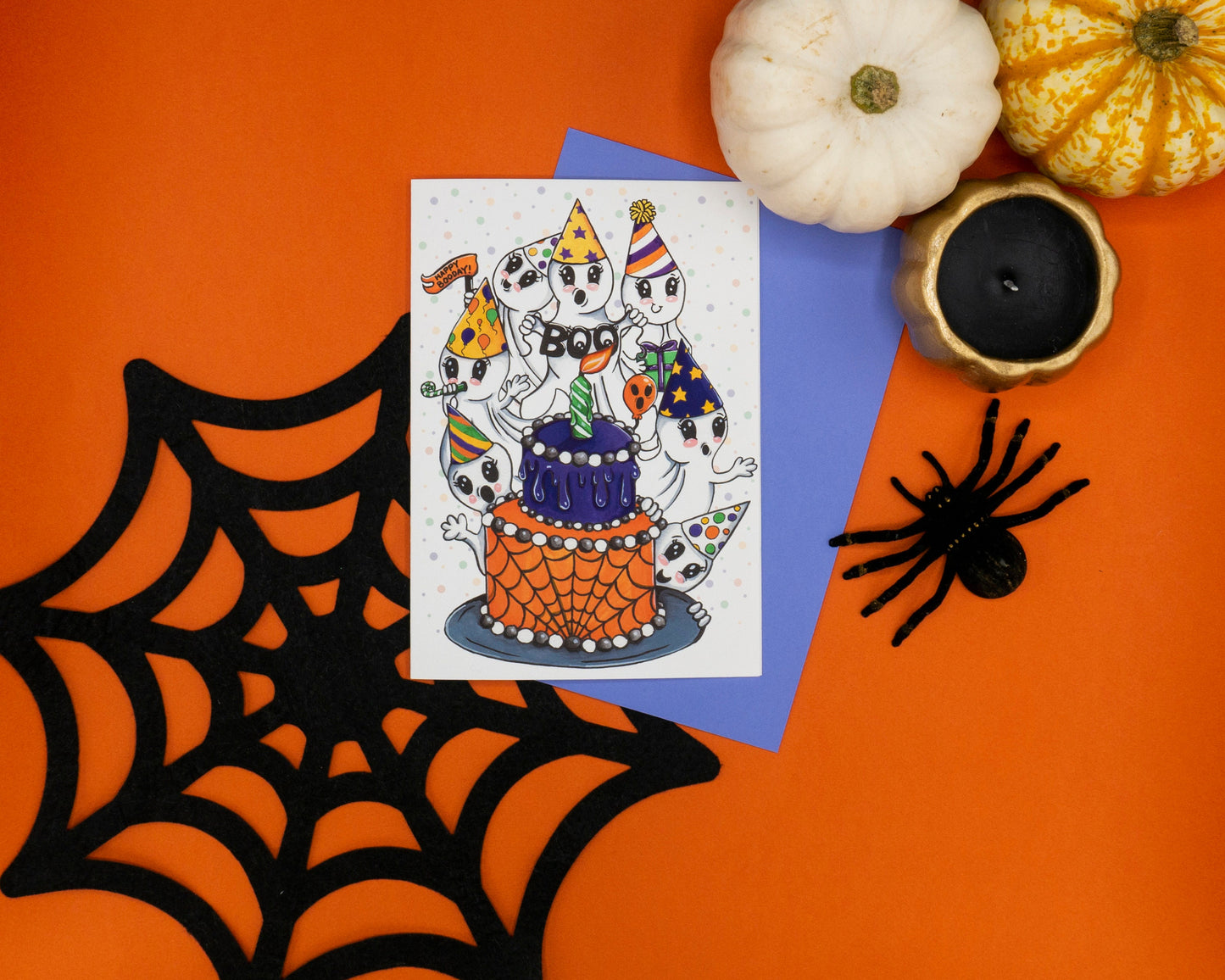 Happy Booday Card and Envelope