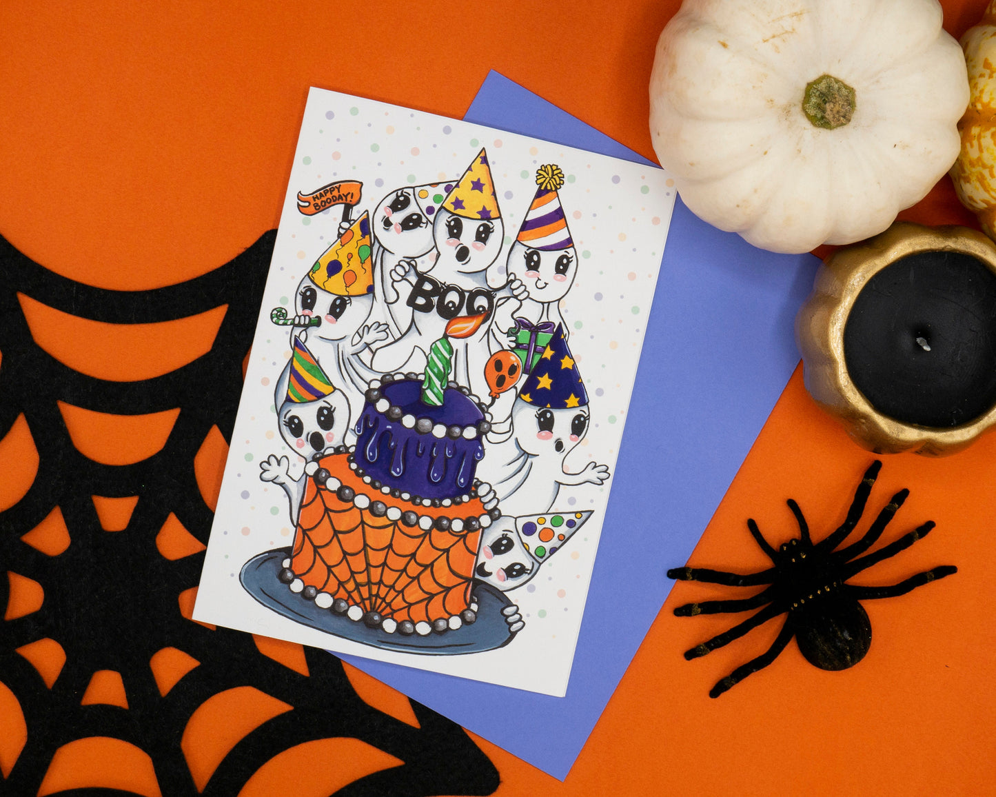 Happy Booday Card and Envelope