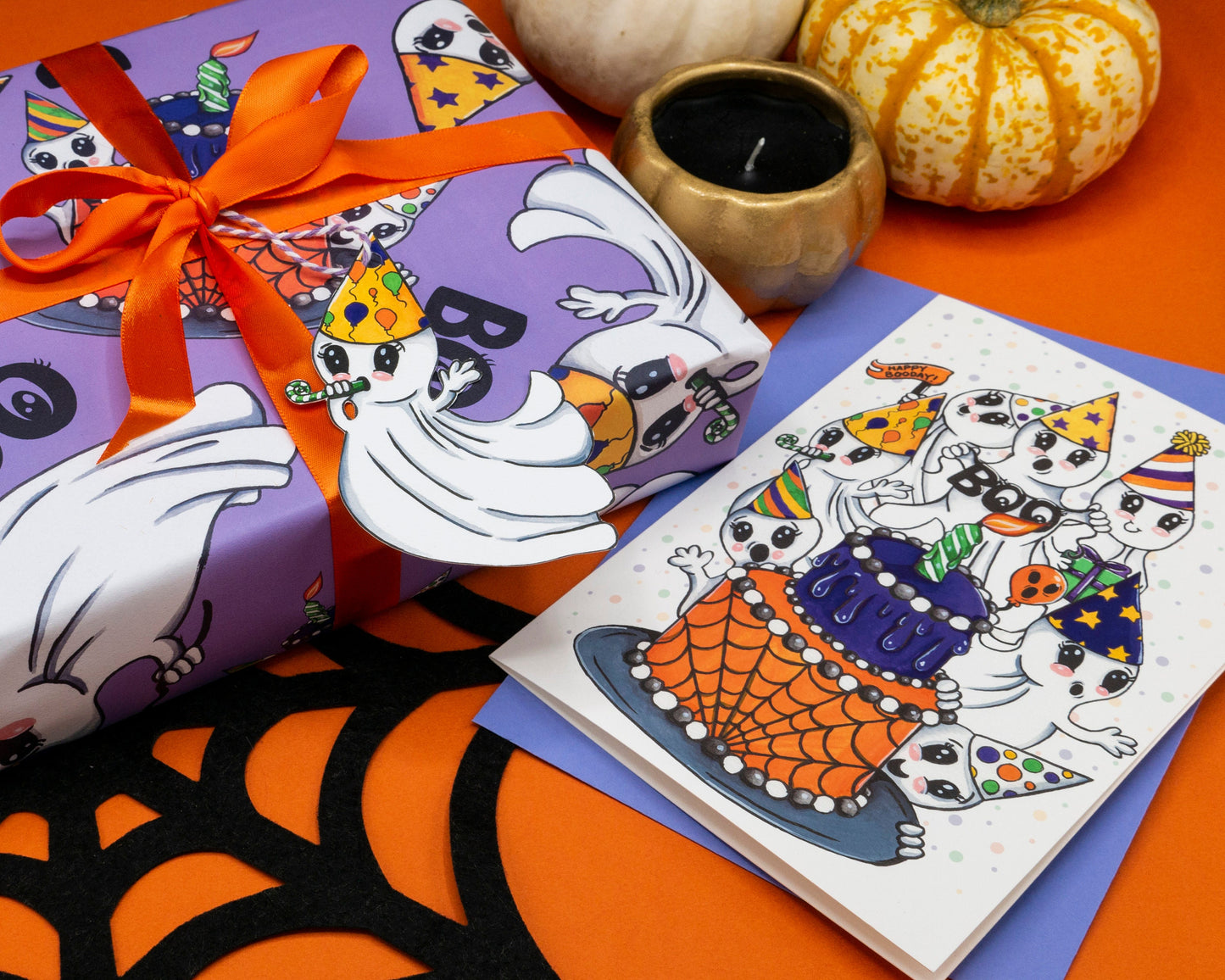 Happy Booday Card and Envelope