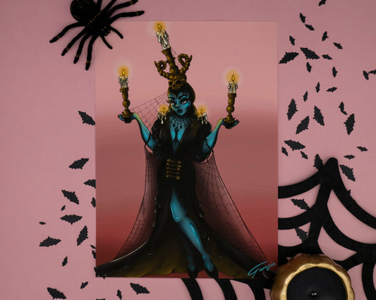 Mina The Munster A4 Art Print